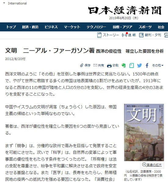 2012年8月20日の日本経済新聞へのリンク画像です。