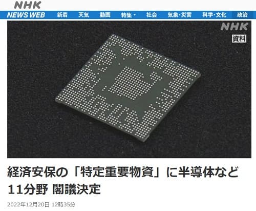2022年12月20日 NHK NEWS WEBへのリンク画像です。
