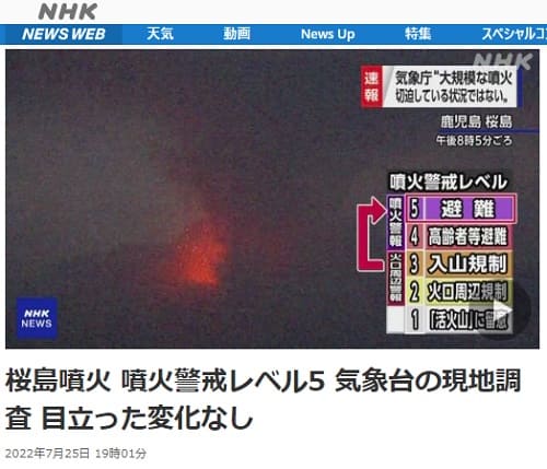 2022年7月25日 NHK NEWS WEBへのリンク画像です。