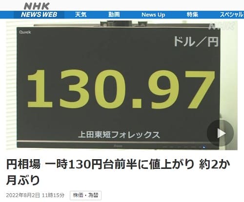 2022年8月2日 NHK NEWS WEBへのリンク画像です。